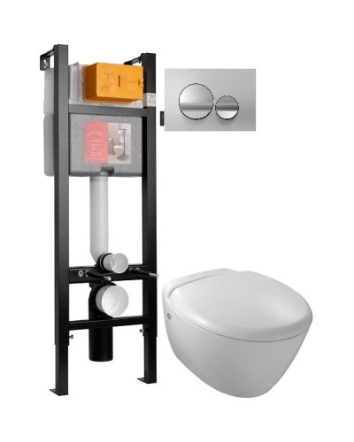 Комплект подвесной унитаз Jacob Delafon Presquile E4440-00 + система инсталляции Jacob Delafon E33131RU-NF + E20859-CP-MTC