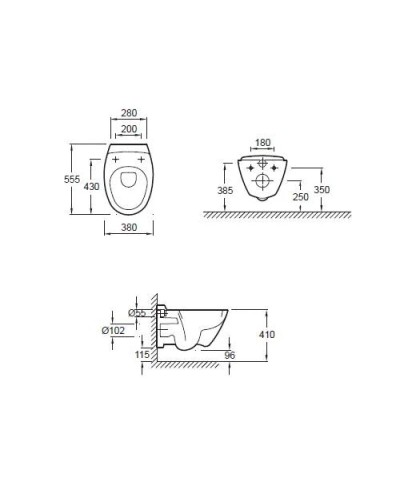 Комплект подвесной унитаз Jacob Delafon Presquile E4440-00 + система инсталляции Jacob Delafon E33131RU-NF + E20859-CP-MTC