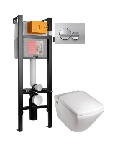 Комплект подвесной унитаз Jacob Delafon Escale E1306-00 + система инсталляции Jacob Delafon E33131RU-NF + E20859-CP-MTC