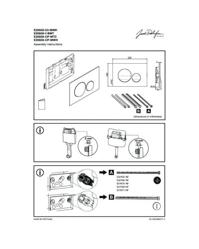 Комплект подвесной унитаз Ideal Standard Connect Space E804601 + E772401 + система инсталляции Jacob Delafon E33131RU-NF + E20859-CP-MTC