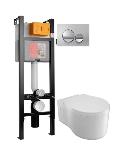 Комплект подвесной унитаз Jacob Delafon Viragio E4773-00 + система инсталляции Jacob Delafon E33131RU-NF + E20859-CP-MTC