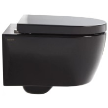 Комплект подвесной унитаз SSWW CT2038BLACK + система инсталляции Jacob Delafon E33131RU-NF + E20859-CP-MTC