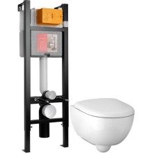 Комплект подвесной унитаз Geberit Renova Compact 500.803.00.1 + система инсталляции Jacob Delafon E33131RU-NF