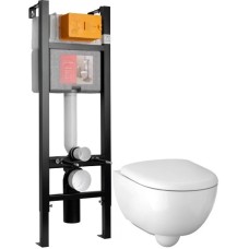Комплект подвесной унитаз Geberit Renova Compact 500.803.00.1 + система инсталляции Jacob Delafon E33131RU-NF