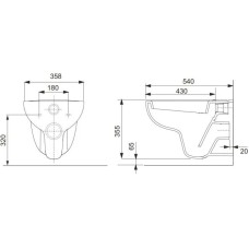 Комплект подвесной унитаз + система инсталляции Tece TECEbase 9400405.WC1