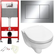 Комплект подвесной унитаз + система инсталляции Tece TECEbase 9400412.WC1
