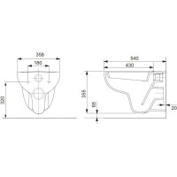 Комплект подвесной унитаз + система инсталляции Tece TECEbase 9400413.WC1
