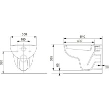 Комплект подвесной унитаз + система инсталляции Tece TECEbase K440403.WC1