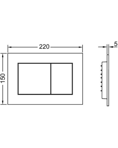 Комплект подвесной унитаз + система инсталляции Tece TECEone 9400413.WC2