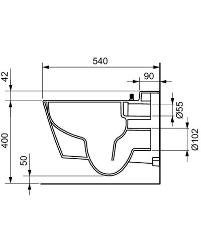 Комплект подвесной унитаз + система инсталляции Tece TECEone K440921.WC2