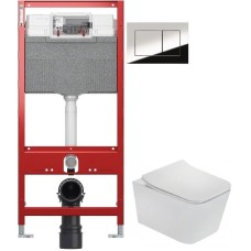 Комплект подвесной унитаз Teka Formentera 11.732.00.00 + система инсталляции TECE 9300302 + 9240401