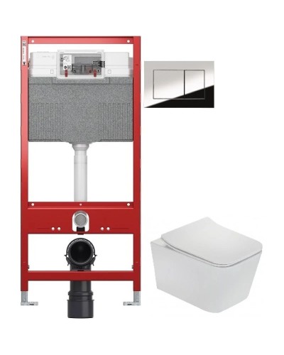 Комплект подвесной унитаз Teka Formentera 11.732.00.00 + система инсталляции TECE 9300302 + 9240401