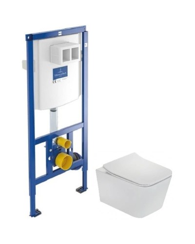 Комплект подвесной унитаз Teka Formentera 11.732.00.00 + система инсталляции Villeroy & Boch 92246100