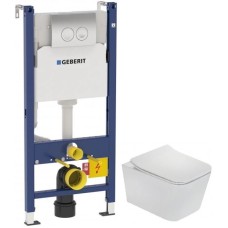 Комплект подвесной унитаз Teka Formentera 11.732.00.00 + система инсталляции Geberit 458.124.21.1