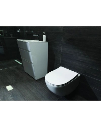 Комплект подвесной унитаз 40006661B + 40006661S + система инсталляции 40006356 + 40006366 Pestan Fluenta SET40006661DB