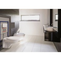 Комплект подвесной унитаз 40006460B + 40006460S + система инсталляции 40006356 + 40006366 Pestan Basic SET40006460DB