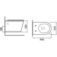 Комплект подвесной унитаз + система инсталляции SantiLine SL-5009 + SL-01