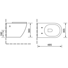 Комплект подвесной унитаз SantiLine SL-5018MB + система инсталляции Grohe 38811kf0
