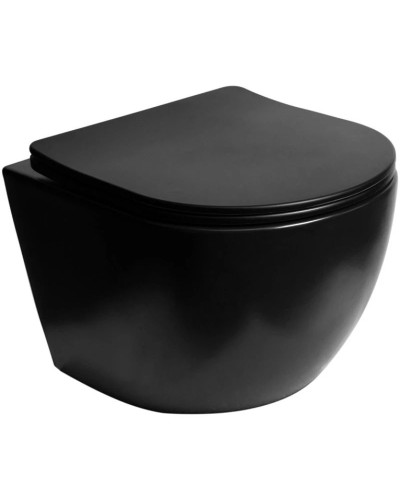 Комплект подвесной унитаз SantiLine SL-5018MB + система инсталляции Grohe 38811kf0