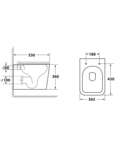 Комплект подвесной унитаз OWL 1975 Vatter OWLT190404 + система инсталляции Grohe 38811kf0