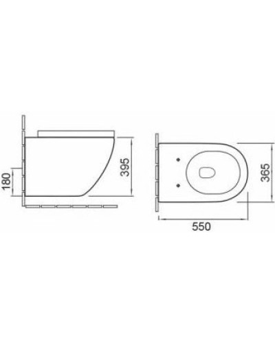 Комплект подвесной унитаз SantiLine SL-5002MB + система инсталляции Grohe 38811kf0