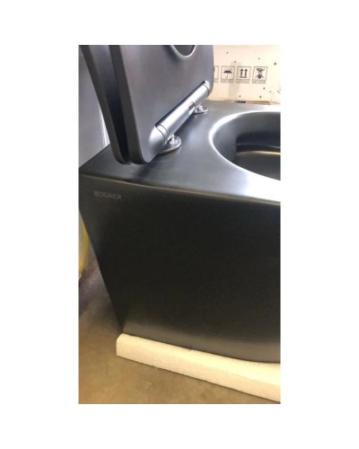 Комплект подвесной унитаз Bogner BR-4455BL + система инсталляции Grohe 38811kf0