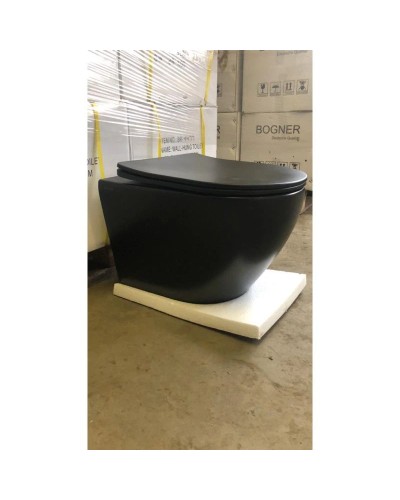 Комплект подвесной унитаз Bogner BR-4455BL + система инсталляции Grohe 38811kf0