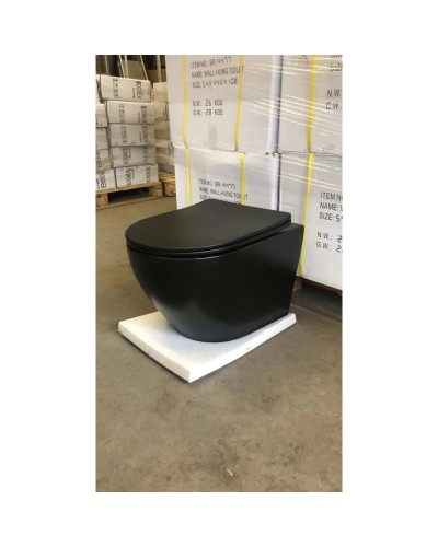 Комплект подвесной унитаз Bogner BR-4455BL + система инсталляции Grohe 38811kf0