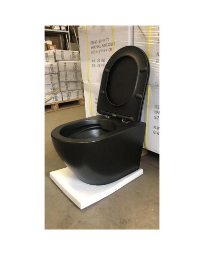 Комплект подвесной унитаз Bogner BR-4455BL + система инсталляции Grohe 38811kf0