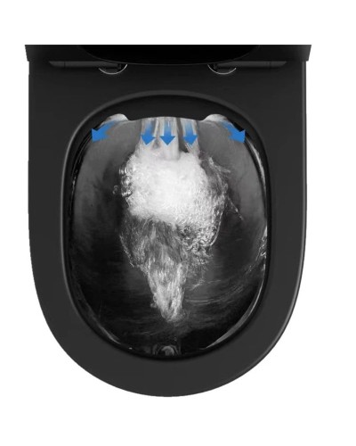 Комплект подвесной унитаз Bogner BR-4455BL + система инсталляции Grohe 38811kf0