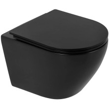 Комплект подвесной унитаз BelBagno Colorato BB062CHR-MB + BB062SC-MB + система инсталляции Grohe 38811kf0