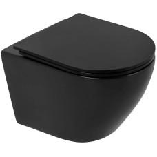 Комплект подвесной унитаз BelBagno Colorato BB062CHR-MB + BB062SC-MB + система инсталляции Grohe 38811kf0