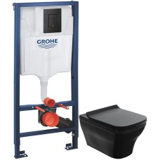 Комплект подвесной унитаз Noken Forma N350798866 + система инсталляции Grohe 38811kf0