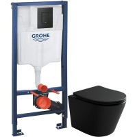 Комплект подвесной унитаз Ceramica Nova Balearica CN6000MB + система инсталляции Grohe 38811kf0
