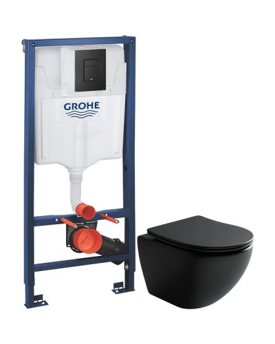 Комплект подвесной унитаз Ceramica Nova Metropol CN4002MB + система инсталляции Grohe 38811kf0