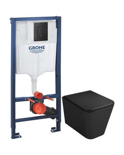 Комплект подвесной унитаз OWL 1975 Vatter OWLT190404 + система инсталляции Grohe 38811kf0