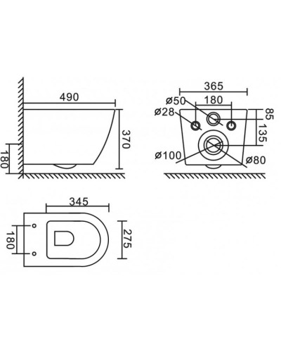 Комплект подвесной унитаз BelBagno Colorato BB062CHR-MB + BB062SC-MB + система инсталляции Grohe 38811kf0