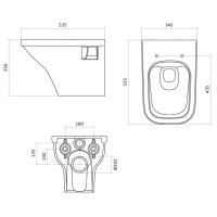 Комплект подвесной унитаз + система инсталляции Santek Нео 1.WH50.1.758