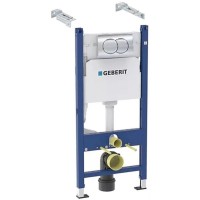 Монтажный элемент для подвесного унитаза, клавиша Delta 21 Geberit Duofix 458.149.21.1