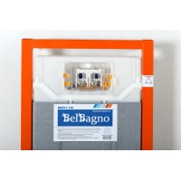 Инсталляция для подвесного унитаза с белой кнопкой BelBagno BB001-120/BB014-SR-BIANCO