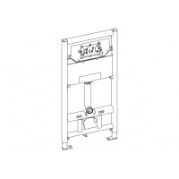 Инсталляция для подвесного унитаза с кнопкой хром BelBagno BB001-120/BB005-PR-CHROME