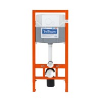 Инсталляция для подвесного унитаза с белой кнопкой BelBagno BB001-120/BB014-SR-BIANCO