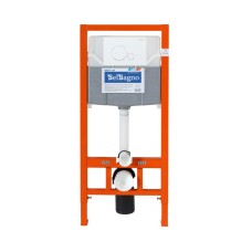 Инсталляция для подвесного унитаза с белой кнопкой BelBagno BB001-120/BB014-SR-BIANCO