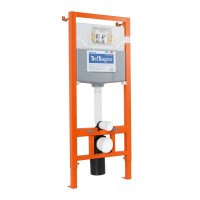 Инсталляция для подвесного унитаза с белой кнопкой BelBagno BB001-120/BB014-SR-BIANCO