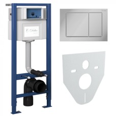 Система инсталляции для подвесных унитазов Delice Nimb комплект 4 в 1 с клавишей DLR000002