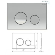 Система инсталляции для подвесных унитазов Delice Oreol комплект 4 в 1 с клавишей DLR000003