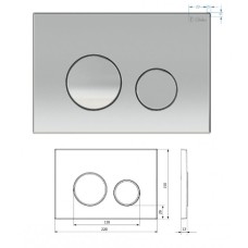 Система инсталляции для подвесных унитазов Delice Oreol комплект 4 в 1 с клавишей DLR000003
