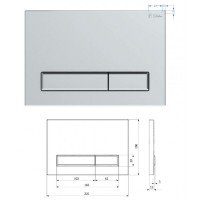 Система инсталляции для подвесных унитазов Delice Aura комплект 4 в 1 с клавишей DLR000004