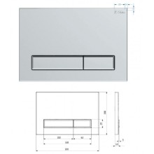 Система инсталляции для подвесных унитазов Delice Aura комплект 4 в 1 с клавишей DLR000004