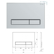 Система инсталляции для подвесных унитазов Delice Aura комплект 4 в 1 с клавишей DLR000004